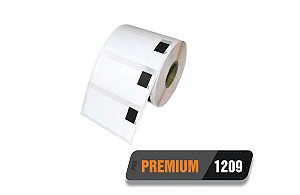 20 Rolos de Etiqueta Adesiva Premium Dk 1209 Compatível Brother QL 62x29 À PROVA D'ÁGUA
