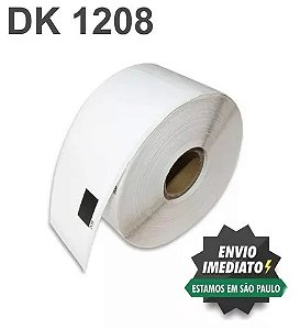 20 Rolos de Etiqueta Adesiva Premium Dk 1208 Compatível Brother QL 38x90 À PROVA D'ÁGUA