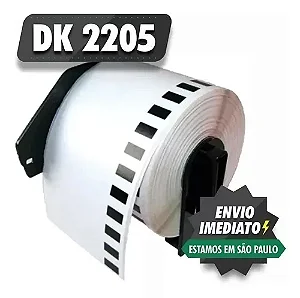 40 rolos de Etiqueta Adesiva Dk 2205 ECO com 18 Suportes Compatível Brother dk2205
