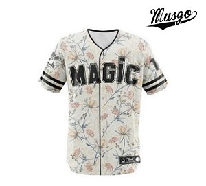 Camisa Esporte Baseball Floral Magic NÃºmero #17