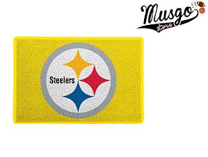 Tapete Capacho Esporte Futebol Americano Nfl Pittsburgh Steelers Amarelo Musgo Store