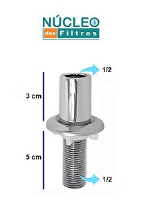 Bucha para Misturador Vertical Curta Rosca 1/2
