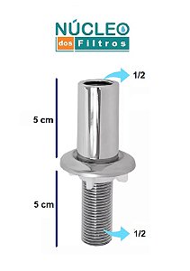 Bucha para Misturadora Vertical Longo Rosca 1/2