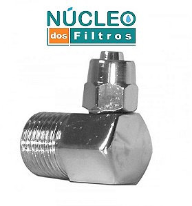 Niple 90° Adaptador 1/2 Mangueira 3/8