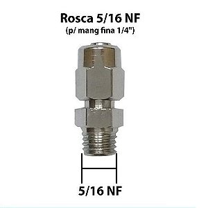 Adaptador Bucha 5/16 Mangueira 1/4 Bico