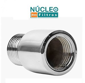 Bucha Redução Invertida Cromado 1/2 x 1/2