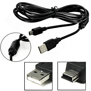 Cabo USB V3 Carregador de Controle PS3 2 Metros