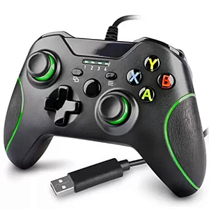 Controle PC Compatível com Xbox One Series S e X Notebook Pc Com Fio