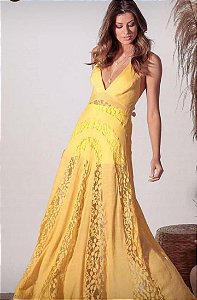 Vestido Renda Frente Única