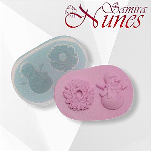 Molde de Silicone Par de Natal Flexarte