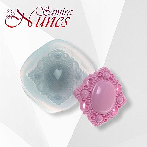 Molde de Silicone Broche 4 pontas Flexarte
