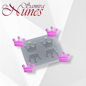 Molde de Silicone Coroinhas Flexarte