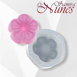 Molde de Silicone Flor de Pêssego Flexarte
