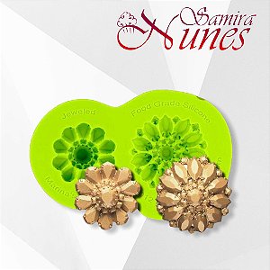 Molde Silicone Broche 2 Peças