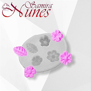 Molde de Silicone Florzinha 2 Flexarte