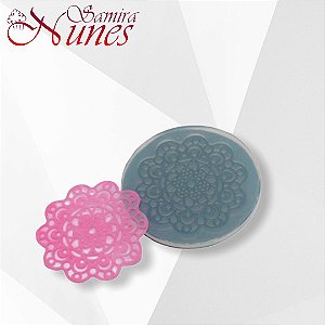 Molde de Silicone Renda Redonda 1 Flexarte