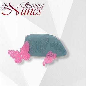 Molde de Silicone Renda Borboleta Pequena Flexarte