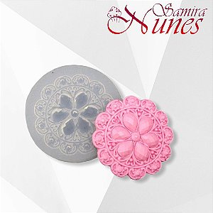Molde de Silicone Medalhão de Jóias Flexarte