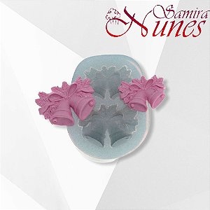 Molde de Silicone Par de Sinos Flexarte
