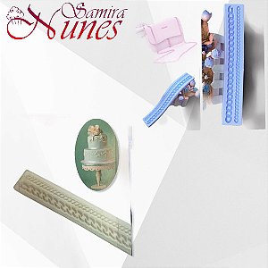 Molde de Silicone Cordão Corrente Pasta Americana