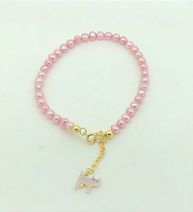 Pulseira Gato Pérola