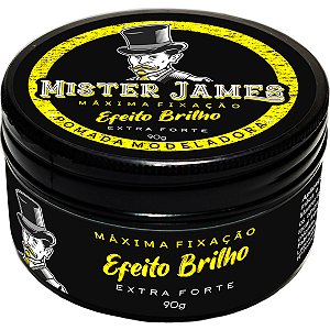 Pomada Modeladora Efeito Brilho Mister James 90g