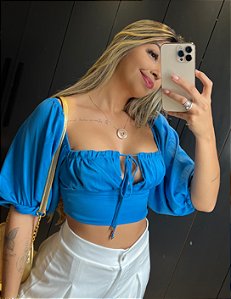 Cropped Melissa Azul