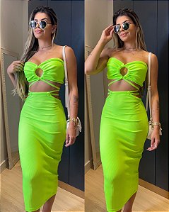 Conjunto Antonela Verde Neon