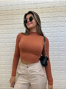 Cropped Manga Longa