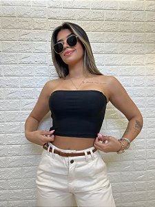 Cropped Faixa Preto