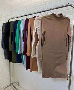 Vestido Elô Bege Escuro