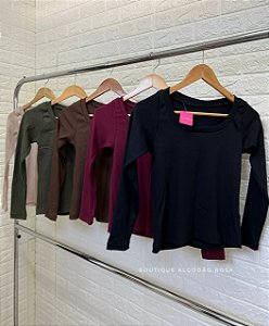 Blusa Canelada Marrom
