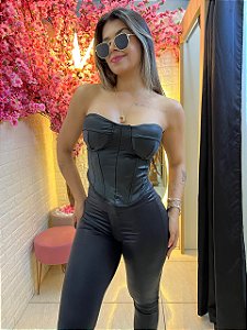Corselet Preto Cirrê