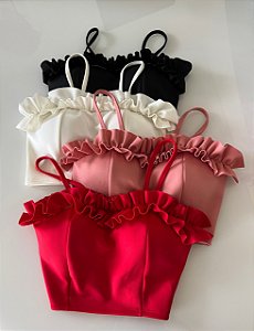 Cropped Bianca Preto