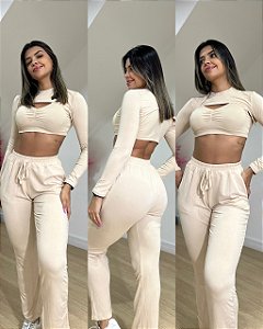 Conjunto Tamires Bege