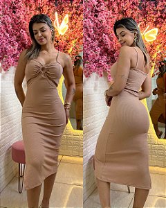 Vestido Beatriz Bege
