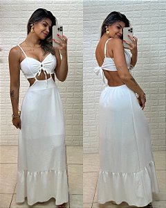 Vestido Kristie Branco