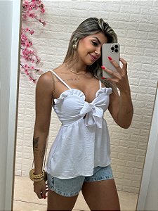 Blusa Laço Branca