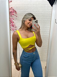 Cropped Laís Amarelo