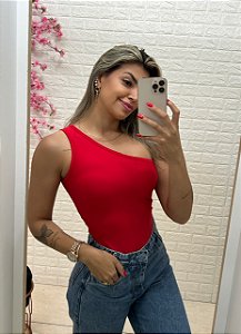 Body Alça Única Vermelho