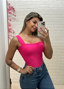 Body Alça Grossa Rosa