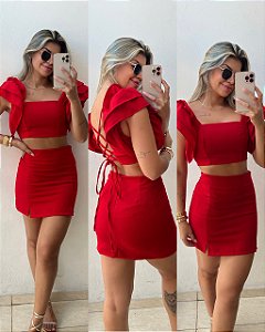 Conjunto Lorena Vermelho