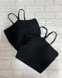 Cropped Cruzado Preto