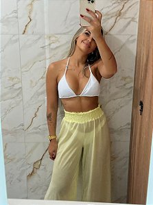 Calça Pantacourt de praia