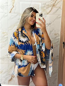 Canga de praia azul