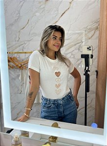 T-shirt Corações Off