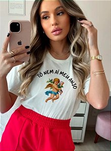 T-shirt Tô nem aí meu anjo