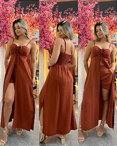 Conjunto Mercy Marrom