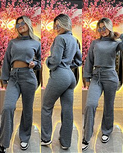 Conjunto Amanda Cinza