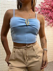 Cropped Ciara Azul